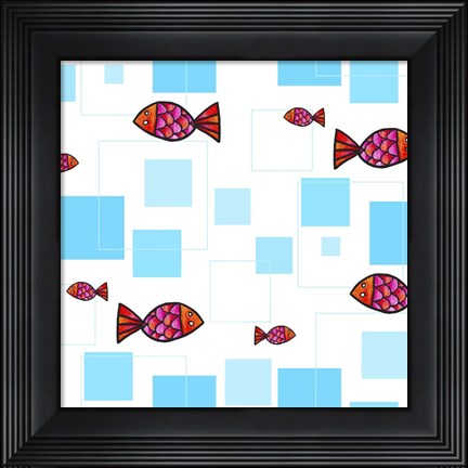 Framed Fish 2 Print