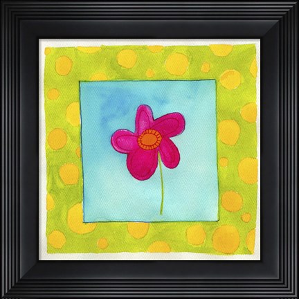 Framed Pink Flower Print