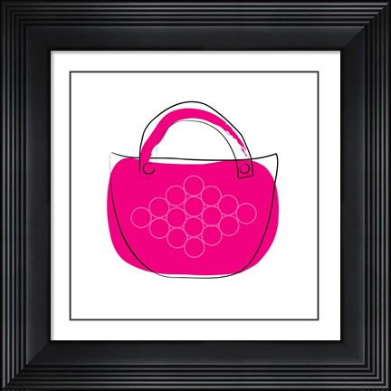 Framed Pink Purse Print