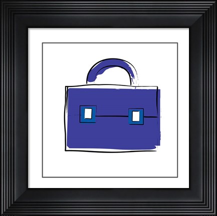 Framed Purple Purse 1 Print