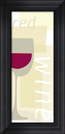 Framed Red Wine Print