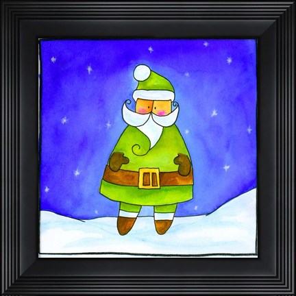 Framed Santa Print