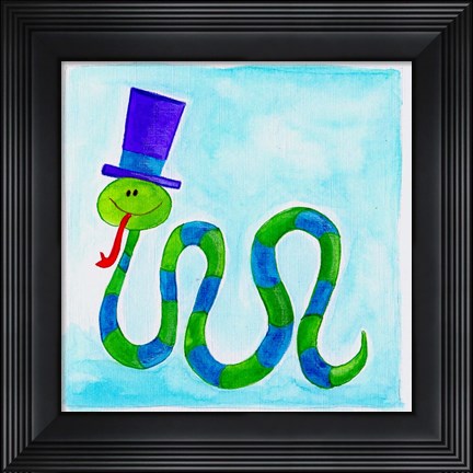 Framed Snake Print