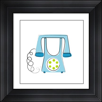 Framed Telephone 2 Print
