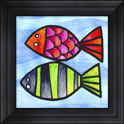 Framed Two Fish Print