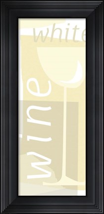 Framed White Wine Print