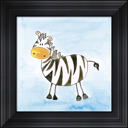 Framed Zebra Print