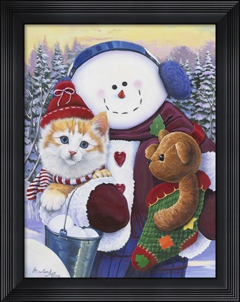 Framed Winter Wonder Pals Print