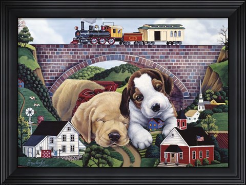 Framed Choo, Choo, Chooed Out Print