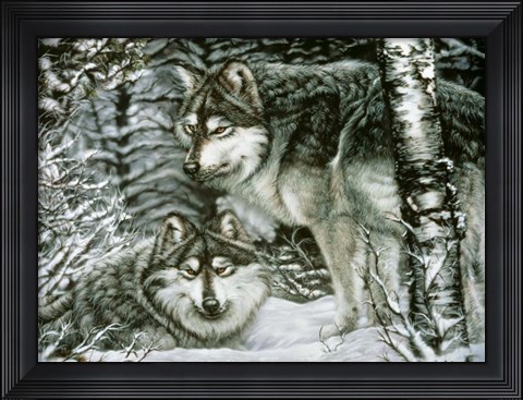 Framed Winter Companions Print