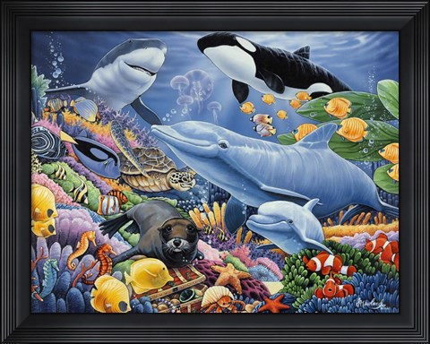 Framed Sealife Print