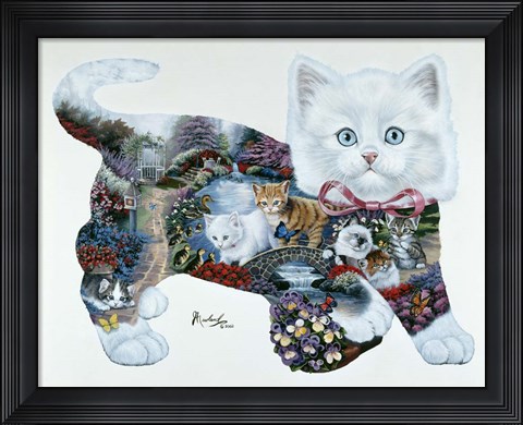 Framed Kitten Tales Print