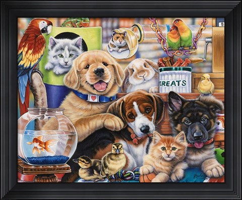 Framed Pet Shop Print