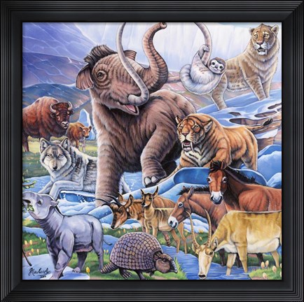 Framed Ice Age Color Print