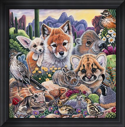 Framed Desert Buddies Print
