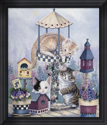 Framed Cat Carousel Print