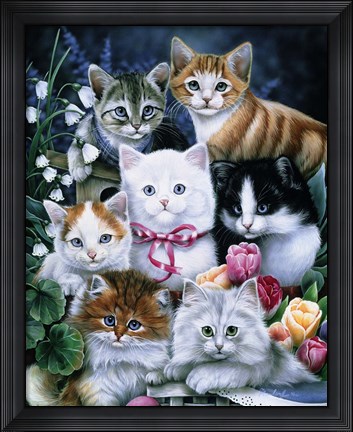 Framed Kittens Print