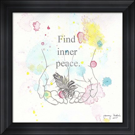 Framed Find Inner Peace Print