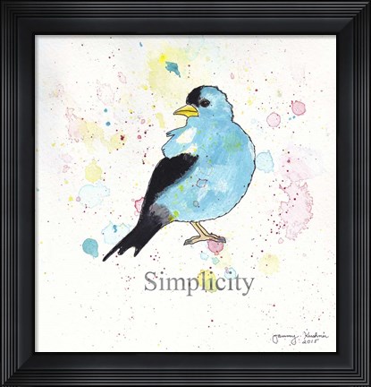 Framed Simplicity 1 Print