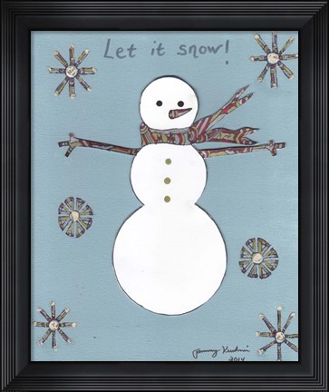 Framed Let It Snow Print