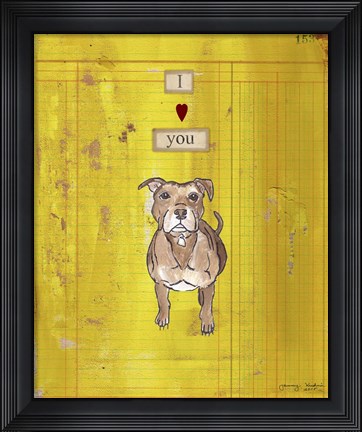 Framed I Love You Print