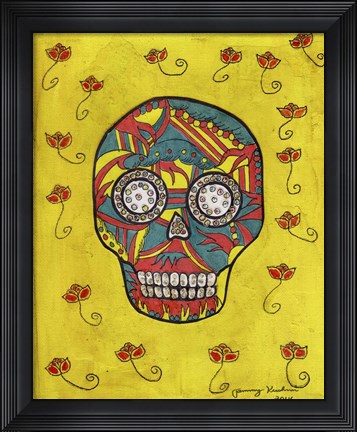 Framed Skull Print