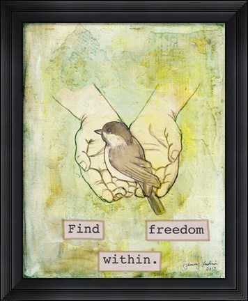 Framed Find Freedom Within Print
