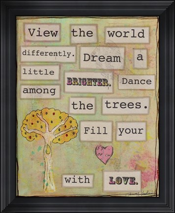 Framed View the World Print