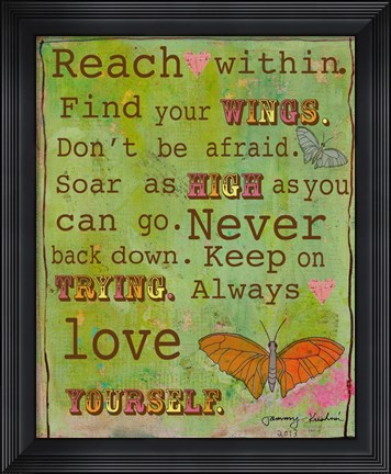 Framed Reach Within Print