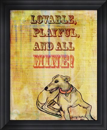 Framed Playful, Lovable Print