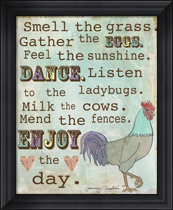 Framed Country Living Print