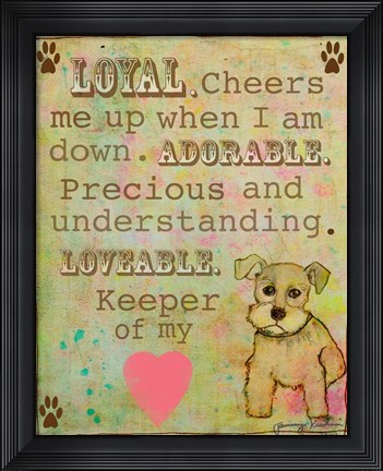 Framed Keeper of My Heart Print