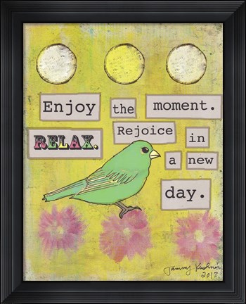 Framed Enjoy the Moment Print