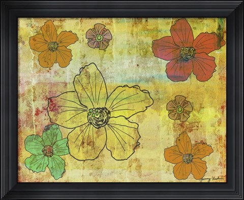 Framed Flowers 1 Print