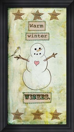 Framed Warm Winter Wishes Print
