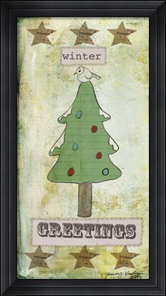 Framed Winter Greetings Print