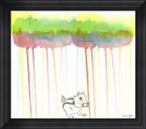 Framed Through The Forest 1 Print