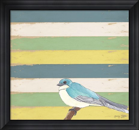 Framed Little Blue Bird Print