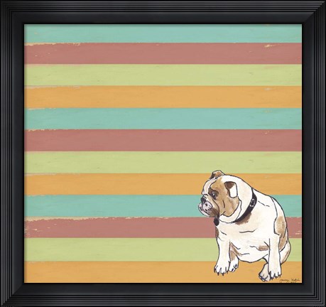 Framed Bulldog Print