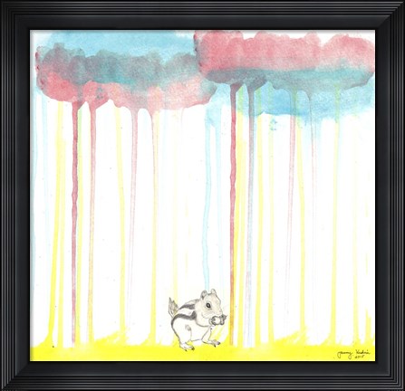 Framed Through The Forest 3 Print