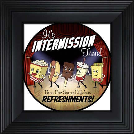 Framed Intermission Refreshments Print
