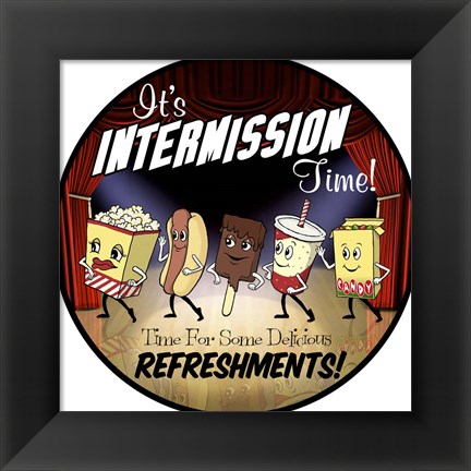 Framed Intermission Refreshments Print