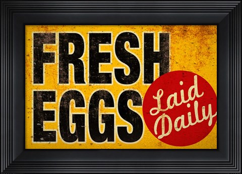 Framed Fresh Eggs Print