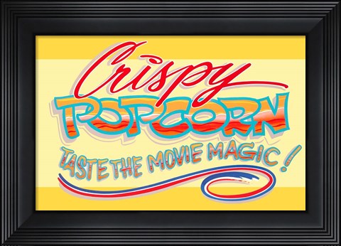 Framed Crispy Popcorn Print