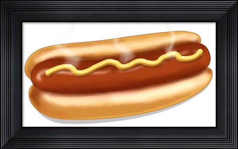 Framed Hot Dog Print