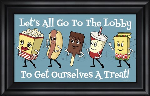 Framed Lets Go To The Lobby Print