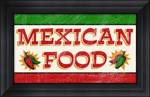 Framed Mexican Food Print