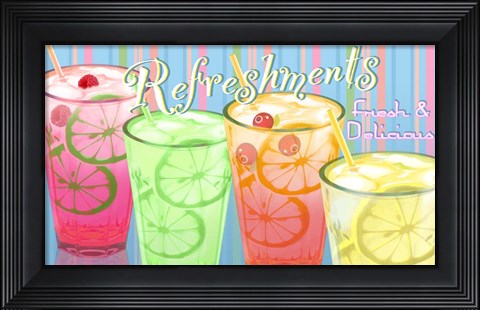 Framed Refreshments Print