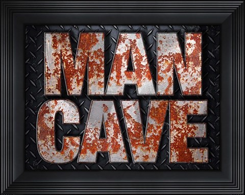 Framed Man Cave Print