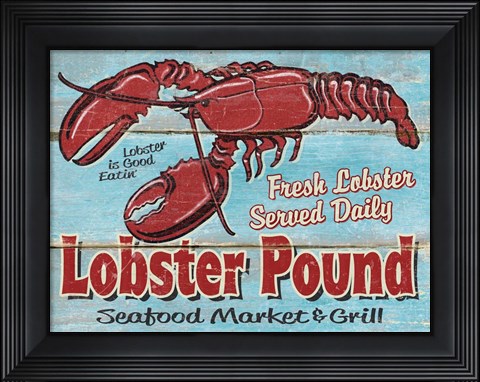 Framed Lobster Pound Print
